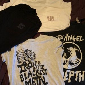 Bundle of 4 strong friends megsquats shirts